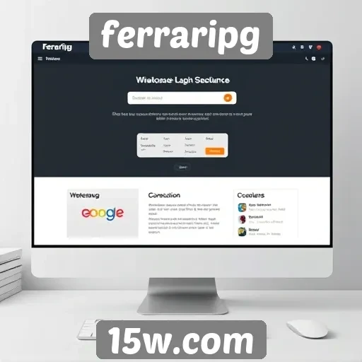 Análise da interface de usuário do site ferraripg